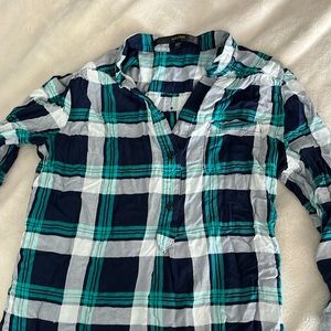 Fun 2 Fun Flannel Button Collar Shirt